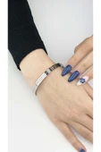 Ajda Bilezik, 3 Adet, Paslanmaz Çelik Charm Taşıyıcı Bileklik 136, Çap 60 Mm, Gümüş Renk - 2