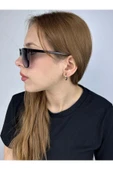 Çift Renk, Kalın Halka Model, Paslanmaz Çelik Küpe 565, Altın Renk - 2