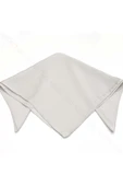 Açık Gri Renk, Fular 11, 57cmx57cm - 4