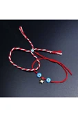Marteniçka Bileklik, İp, İkili, Kararmayan Yıldız, Boncuklar Turkuaz Renk, Kırmızı Renk, Model8 thumbnail 3