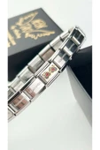 Charm, İtalyan Bileklik için, Kararmayan, Kalp Gözlük, BİLEKLİK DAHİL DEĞİL, Gümüş Renk, Model8 thumbnail 2