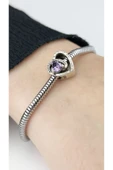 Charm, Zirkon Taşlı, Kararmayan, Kalp, Sonsuz Aşk, BİLEKLİK DAHİL DEĞİL, Gümüş Renk, Model15 thumbnail 3