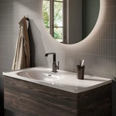 VitrA Suit A4261639 Lavabo Bataryası Yandan, Parlak Siyah thumbnail 4