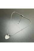 Zirkon Taşlı, Kanatlı, Açılır Kapanır, Paslanmaz Çelik Kolye 255, Gümüş Renk - 4