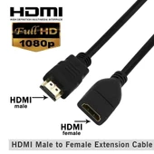 Anunnaki 30 cm HDMI Erkek - Dişi Uzatma Kablosu TV HDMI Kablo Uzatıcı thumbnail 1