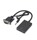 Vga to Hdmı Full Hd 1080p/60Hz Dönüştürücü Kablo 50 Cm Görüntü Ve Ses Çevirici + Audio Aux Ses Kablo thumbnail 5