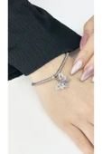Charm, Zirkon Taşlı, Kararmayan Çelik, Kelebek (BİLEKLİK DAHİL DEĞİLDİR!!), Gümüş Renk, Model24 thumbnail 2