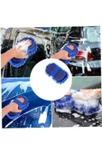 Çizmez Mikrofiber Araç Yıkama Eldiveni Oto Motorsiklet Bakım Süngeri Araba Temizleme Bezi Mop Havlu - 8