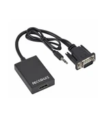 Vga to Hdmı Full Hd 1080p/60Hz Dönüştürücü Kablo 50 Cm Görüntü Ve Ses Çevirici + Audio Aux Ses Kablo thumbnail 7