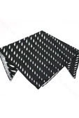 Siyah Fon, Beyaz Damlalar, Fular 6, 57cmx55cm - 4