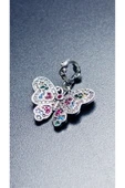 Charm, Zirkon Taşlı, Kararmayan Çelik, Kelebek (BİLEKLİK DAHİL DEĞİLDİR!!), Gümüş Renk, Model24 thumbnail 1