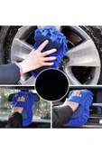 Çizmez Mikrofiber Araç Yıkama Eldiveni Oto Motorsiklet Bakım Süngeri Araba Temizleme Bezi Mop Havlu - 5