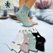 Lascaris Kadın 12’li Taş İşlemeli Floral Soket Çorap thumbnail 1