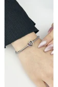 Charm, Zirkon Taşlı, Kararmayan, Kalp, Sonsuz Aşk, BİLEKLİK DAHİL DEĞİL, Gümüş Renk, Model15 thumbnail 2