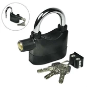 İpek Yıldızı® Desibel Siyah Alarmlı Çok Fonksiyonlu Ekstra Güvenlikli Kare Asma Dolap Kilidi - 1