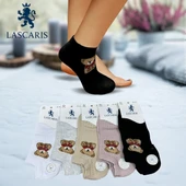 Lascaris Kadın 12’li Taş İşlemeli Ayıcıklı Sneakers Çorap thumbnail 1