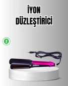 Profesyonel İyon Teknolojili Saç Düzleştirici – 220°C Hızlı Isınma ve LED Ekranlı Tasarım - 1