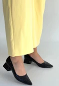 Meort Siyah Rugan Topuklu Ayakkabı thumbnail 3