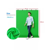 Chromakey-green Screen- Greenbox Yeşil Fon Perde 1.5x2 metre - 1