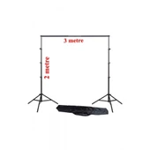 2x3m Fon Standı Background Fon Perde Için Stand - 1