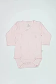 Lenaca Bistyle Organik Natural Basic Style Kruvaze Uzun Kol Body Bs17102 Pembe thumbnail 1
