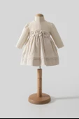 Lenaca Tongs Baby Elbise 8051 Ekru thumbnail 1