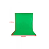 Chromakey Green Screen Greenbox Yeşil Fon 300x400 Cm Fotoğraf Stüdyosu Youtube Tiktok Için Arkaplan - 1