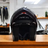 NCR-158 ÇENE AÇILIR GÖZLÜKLÜ E-CE BELGELİ KASK PARLAK SİYAH thumbnail 3