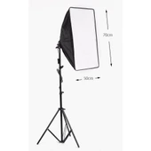 Softbox Sabit Işık Seti 50x70 Cm- 50 Watt (500 Watt Çıkış Gücü) - 1