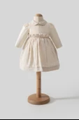 Lenaca Tongs Baby Elbise 8050 Ekru thumbnail 1