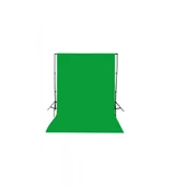Green Screen- Greenbox -yeşil Fon Perde (3x3m) + Fon Standı - 1
