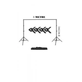 2x3 mt Fon Çekim Standı Ürün ve Video Çekim İçin Fon Perde Standı - 1