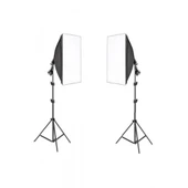5 Duylu Softbox (2 Adet) + 2 M Işık Ayağı Lambasız - 1