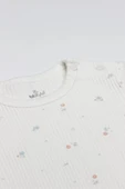 Lenaca Bistyle Flying Bloom White Yarım Kol 2'li Body 17118 Ekru Gül Kurusu thumbnail 5
