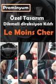 Hyundai Terracan Uyumlu Oto Direksiyon Kılıfı Kırmızı Dikiş Estetik Görünüm Yüksek Kalite thumbnail 3