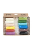 Smarta Polimer Kil Hava ile Kuruyan Modelleme Hamuru Basic Seti 12x25gr - 3