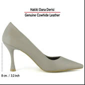 Erkan Saçmacı Suzanna Vizon Hakiki Dana Derisi Sivri Burun Klasik İnce Topuklu Ayakkabı - 2