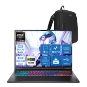 Acer Nitro 18 Aı Amd AN18-AMD Ryzen™ Aı 9 365 96GB Ddr5 256GB SSD 8GB/RTX5060 115W 18" Qhd+ 2560 x 1600 165 Hz IPS  Freedos Gaming Bilgisayar. NHQYHEY001F26+ZETTAÇANTA thumbnail 1
