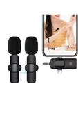 Yüksek Kalite Profesyonel 3 In 1 Kablosuz Taşınabilir Yaka Mikrofonu Youtube Facebook Tiktok thumbnail 5