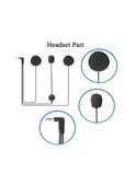 Jack Girişli 3.5mm İntercom Kulaklığı Bt31,bt22,bt35 Uyumlu Motorsiklet Kask Yedek Mikrofon thumbnail 1