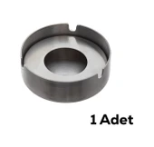 Porsima TE-136 Paslanmaz Çelik Metal Kül Tablası Küllük - Kapaklı Rüzgar Geçirmez Küllük thumbnail 3