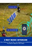 ﻿y10 2x Motosiklet Kask İntercom Çift Eşleşme Rgb Işıklı Bluetooth Kulaklık 5,3 thumbnail 4