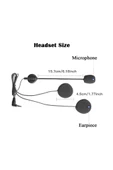 Jack Girişli 3.5mm İntercom Kulaklığı Bt31,bt22,bt35 Uyumlu Motorsiklet Kask Yedek Mikrofon thumbnail 4