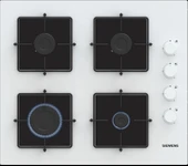 Siemens EO6C2PP30O iQ300 Gazlı Ocak 60 cm Sert cam, Beyaz - 1