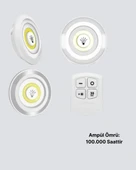 Dekoratif ve Pratik 3’lü Kumandalı Spot LED Aydınlatma - 5
