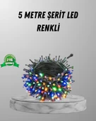 Siyah Kablolu LED Dekor Işık – 50 Ampullü, 8 Farklı Işık Modu, Suya Dayanıklı Tasarım - 1