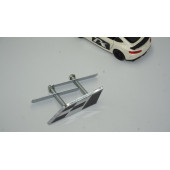 DK Seat Cupra Leon İbiza Altea Gümüş Siyah Metal Ön Panjur 3D Logo Amblem - 3