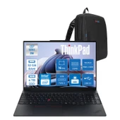 Lenovo Thinkpad E16 Gen 3 Intel Core Ultra 5 225U 32GB Ddr5 4tb SSD Freedos Intel Aı Boost 16 Inç Wuxga (1920 x 1200) IPS 300NITS Taşınabilir Bilgisayar 21SR006VTXF15 + Zetta Çanta thumbnail 1