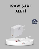 120W Süper Hızlı Şarj Adaptörü – Type-C Kablo Dahil, Yüksek Voltaj Korumalı - 1