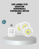 Uzaktan Kumandalı 3’lü Ayarlanabilir Spot LED Işık Seti - 1